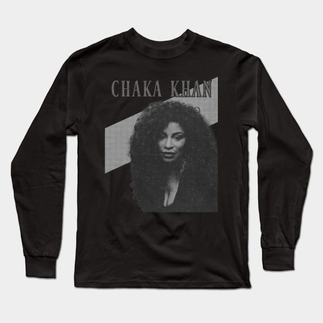 Chaka khan // Illustrations Long Sleeve T-Shirt by Degiab